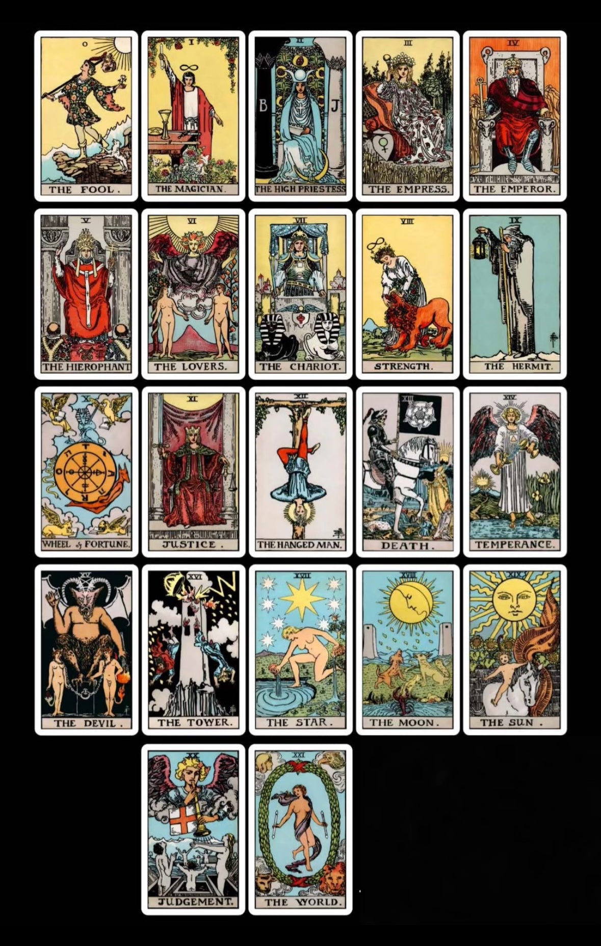Major Arcana Tarot Flags
